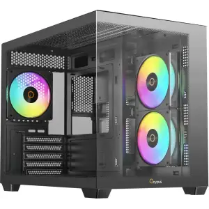 Корпус Ocypus GAMMA C54 ARGB Black (GAMMA-C54-BKD300XX-GL) UA