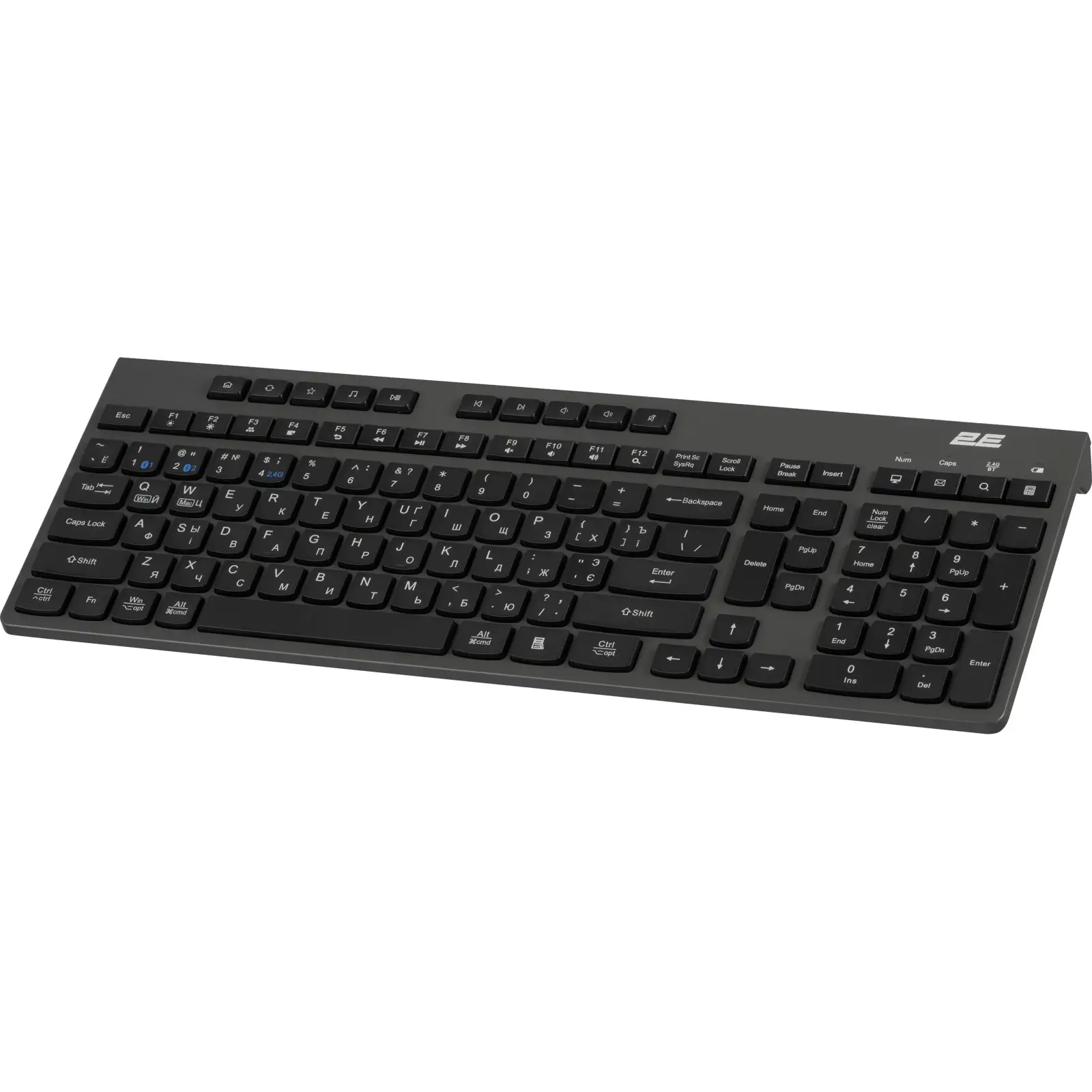 Клавіатура 2E KS280 Wireless Bluetooth Black/Grayа (2E-KS280WBGR_AK) UA