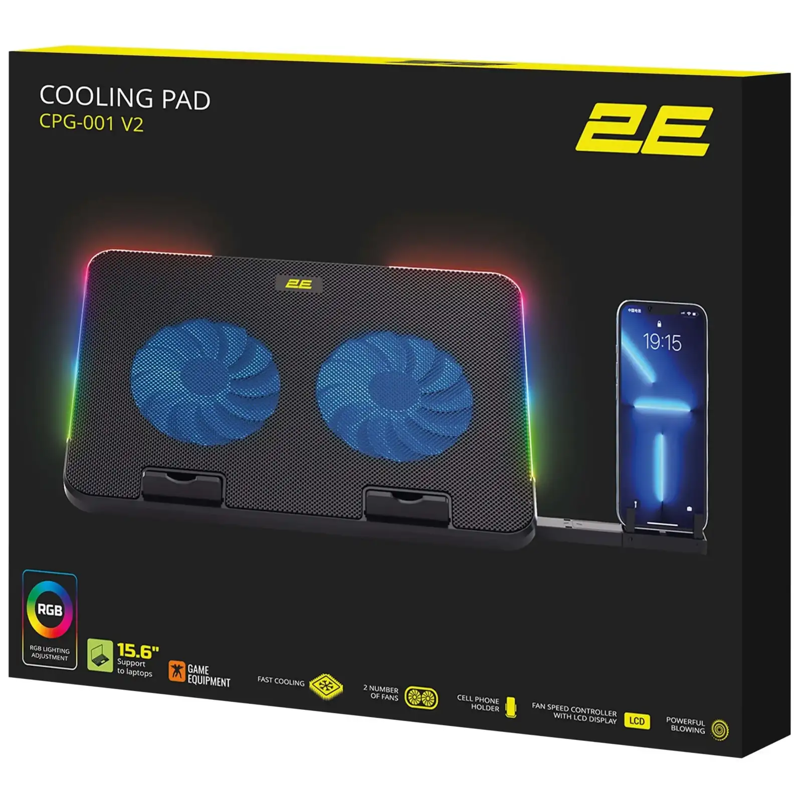 Підставка для ноутбука 2E Gaming 2E-CPG-001 Black UA