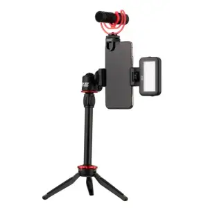 Микрофон с триподом для мобильных устройств 2Е MM011 Vlog KIT (2E-MM011) UA
