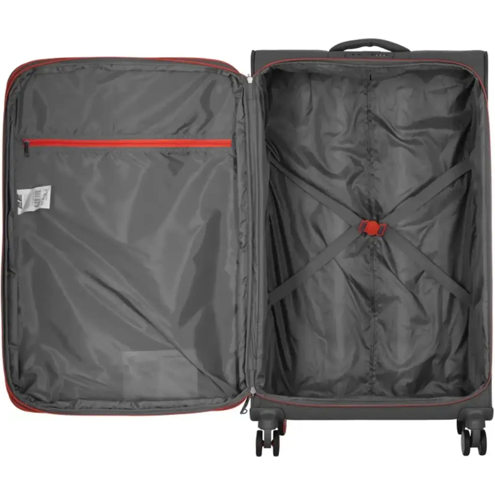 Валіза 2E, Trek, поліестер, велика, 97/117л, TSA, 4 колеса, EXP, сірий (2E-SPE-TREK-L-GR) UA