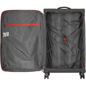 Валіза 2E, Trek, поліестер, середня, 64/78л, TSA, 4 колеса, EXP, сірий (2E-SPE-TREK-M-GR) UA