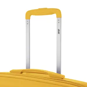 Набір валіз 2E, Aero, поліпропілен, (M+S), TSA, 4 колеса, EXP, бурштиново-жовтий (2E-SPP-AERO-SET2-AY) UA