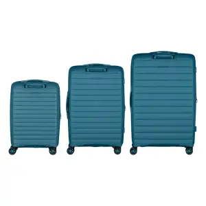 Набір валіз 2E, Aero, поліпропілен, (L+M+S), TSA, 4 колеса, EXP, синій (2E-SPP-AERO-SET3-TB) UA
