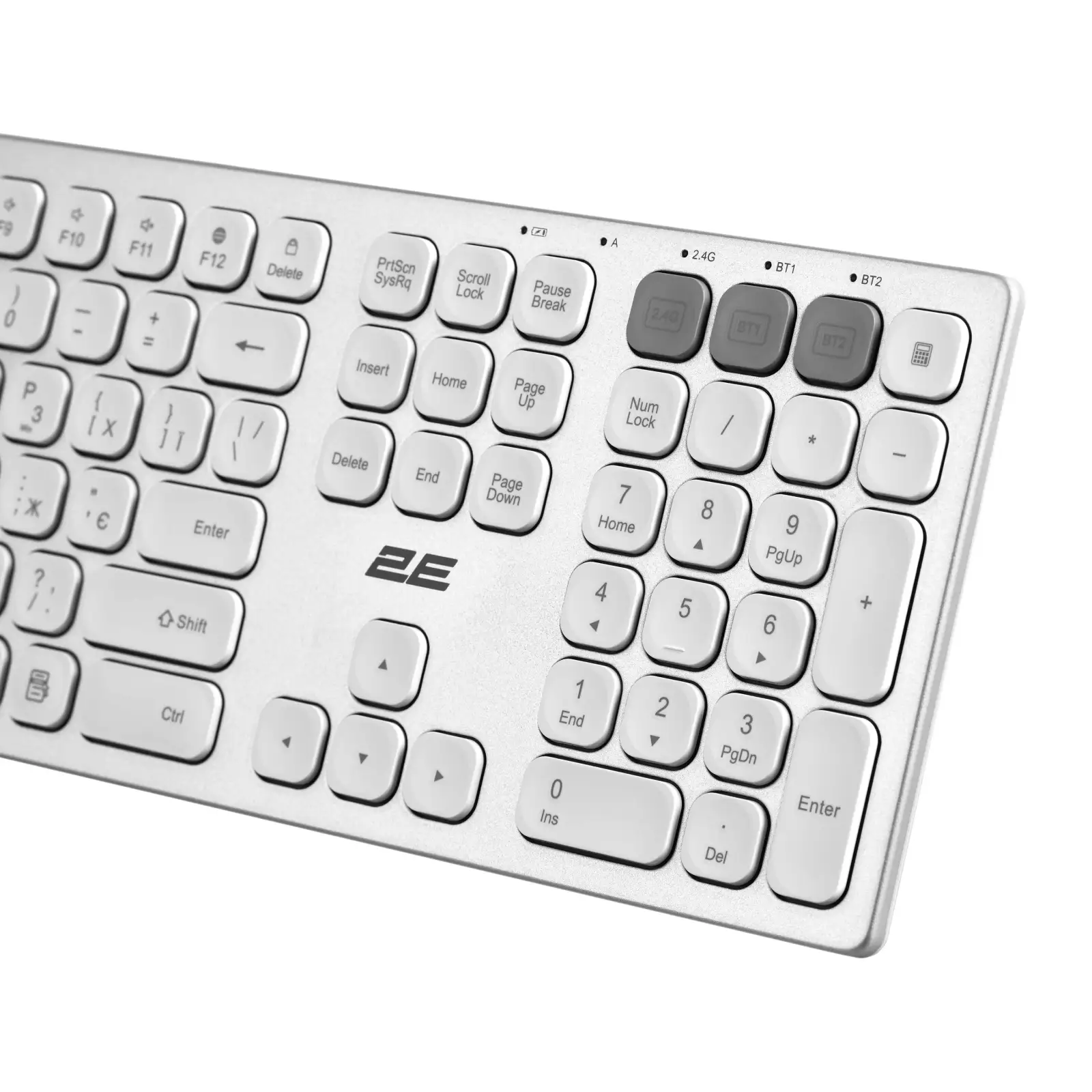 Клавиатура 2E KS270 Silver/White (2E-KS270WBWH_UA) UA