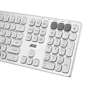 Клавиатура 2E KS270 Silver/White (2E-KS270WBWH_UA) UA