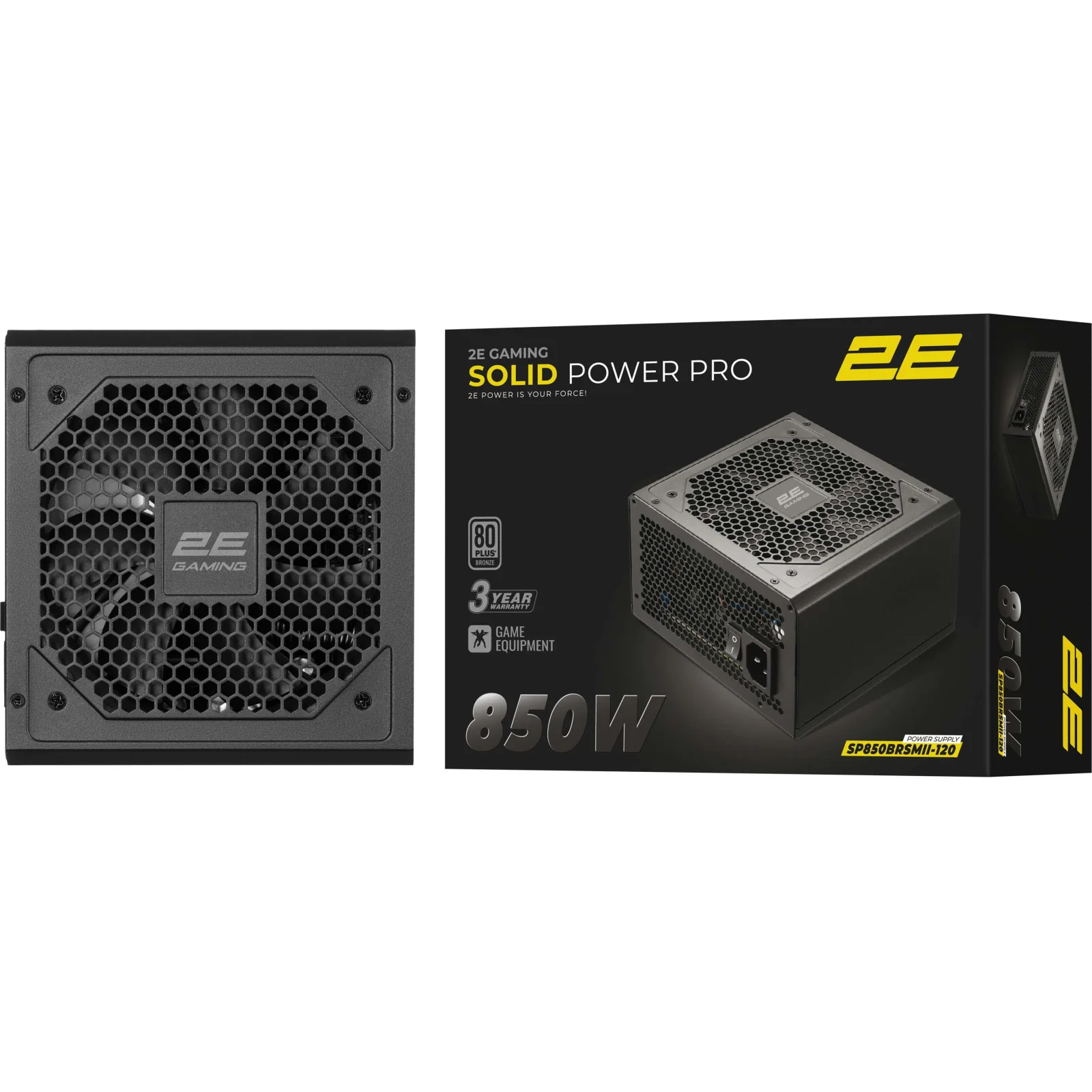 Блок живлення 2E GAMING Solid Power Pro 850W (2E-SP850BRSMII-120) UA