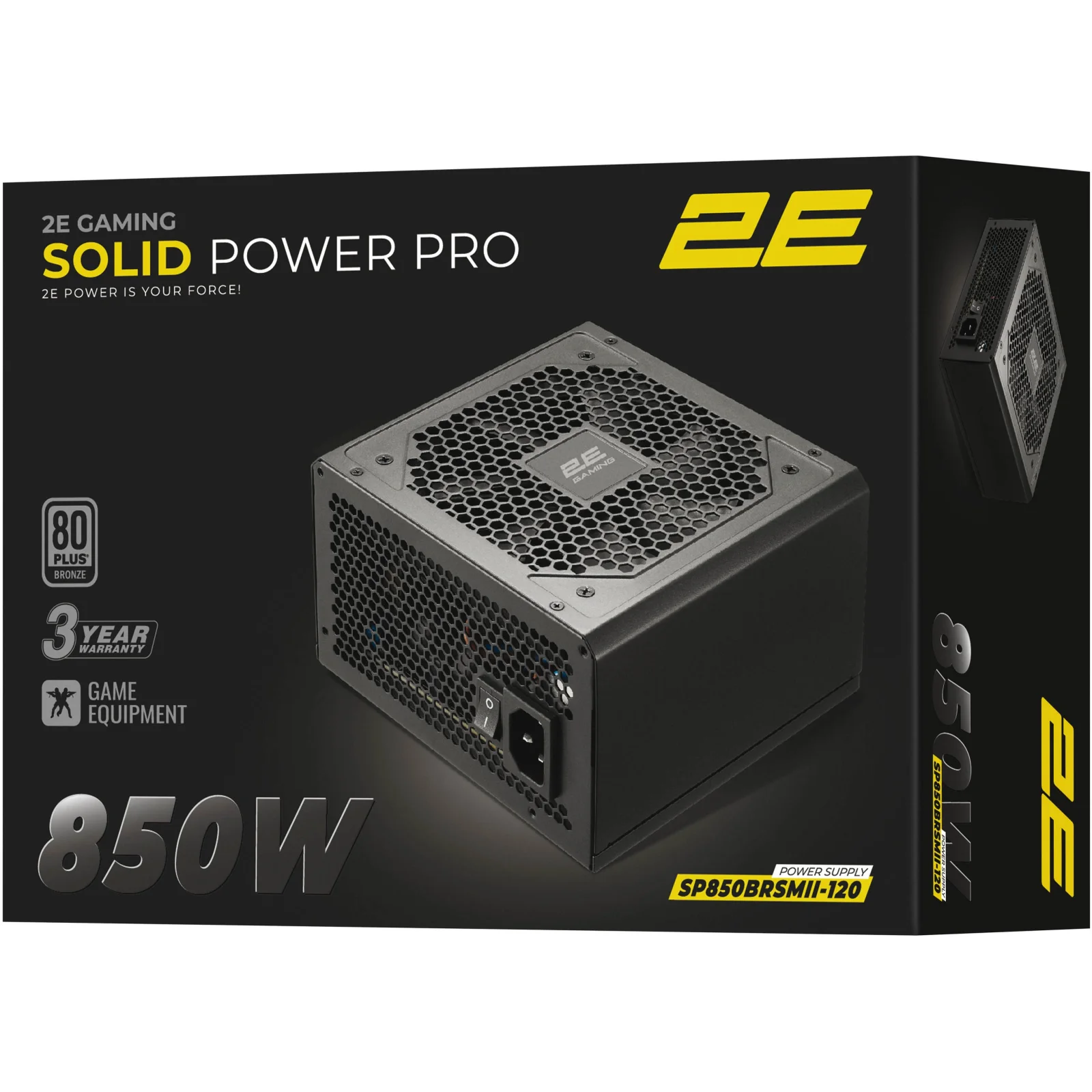 Блок живлення 2E GAMING Solid Power Pro 850W (2E-SP850BRSMII-120) UA