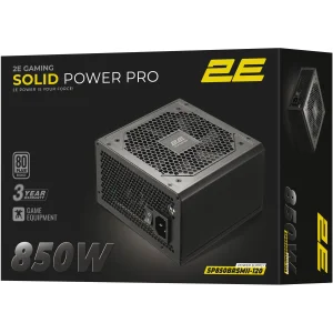 Блок живлення 2E GAMING Solid Power Pro 850W (2E-SP850BRSMII-120) UA