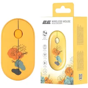 Миша 2E MF300 Flora Silent WL BT Poppy (2E-MF300WFLORAYW) UA