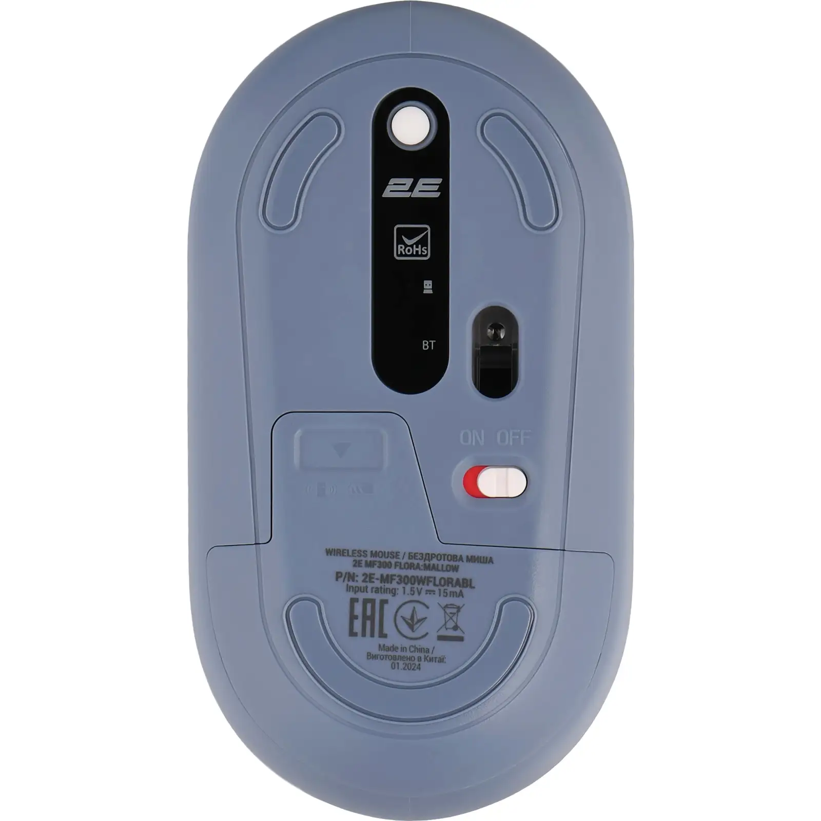 Миша 2E MF300 Flora Silent WL BT Mallow (2E-MF300WFLORABL) UA