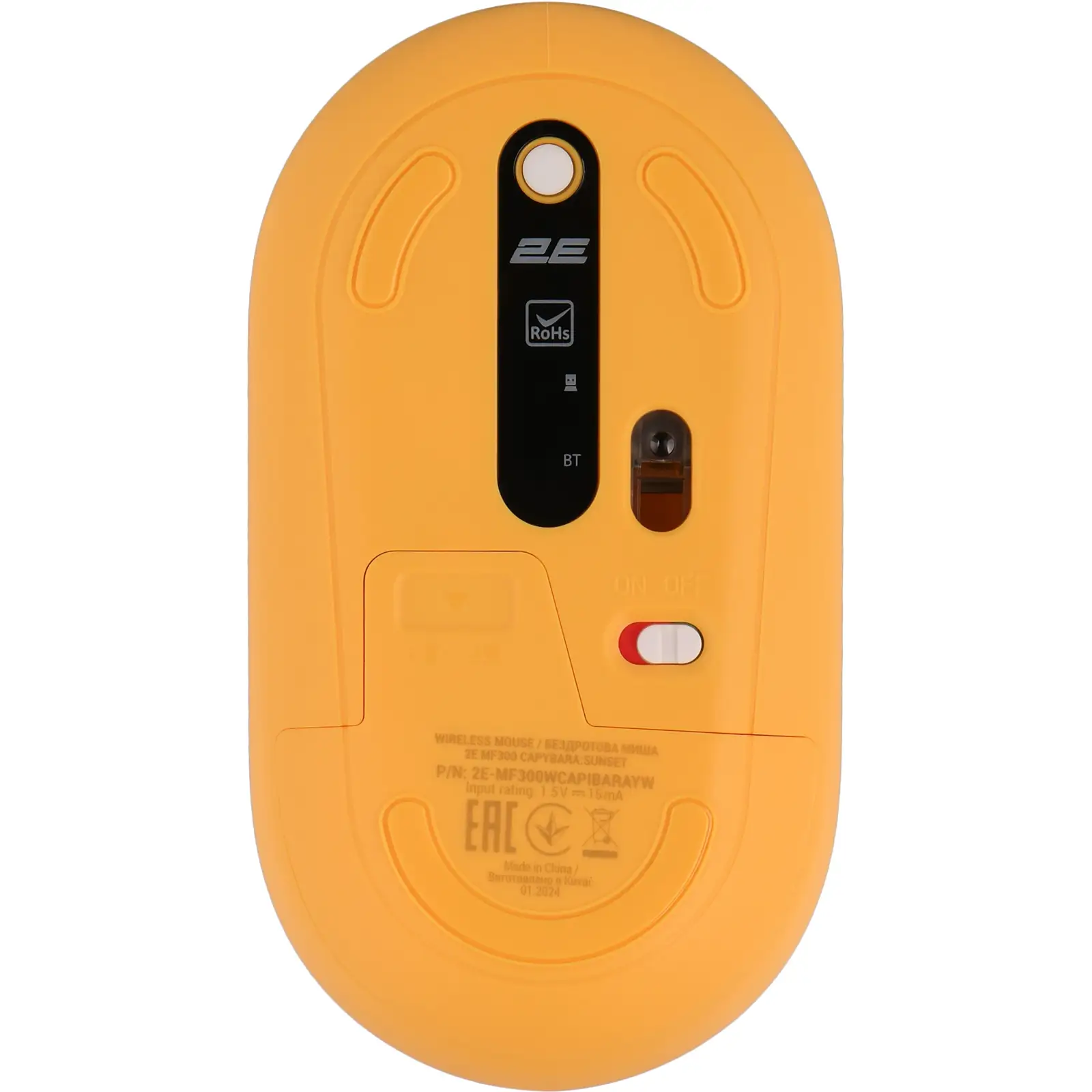 Миша 2E MF300 Capybara Sunset Silent WL BT Yellow (2E-MF300WCAPIBARAYW) UA