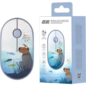 Миша 2E MF300 Capybara Silent WL BT Swim (2E-MF300WCAPIBARABL) UA