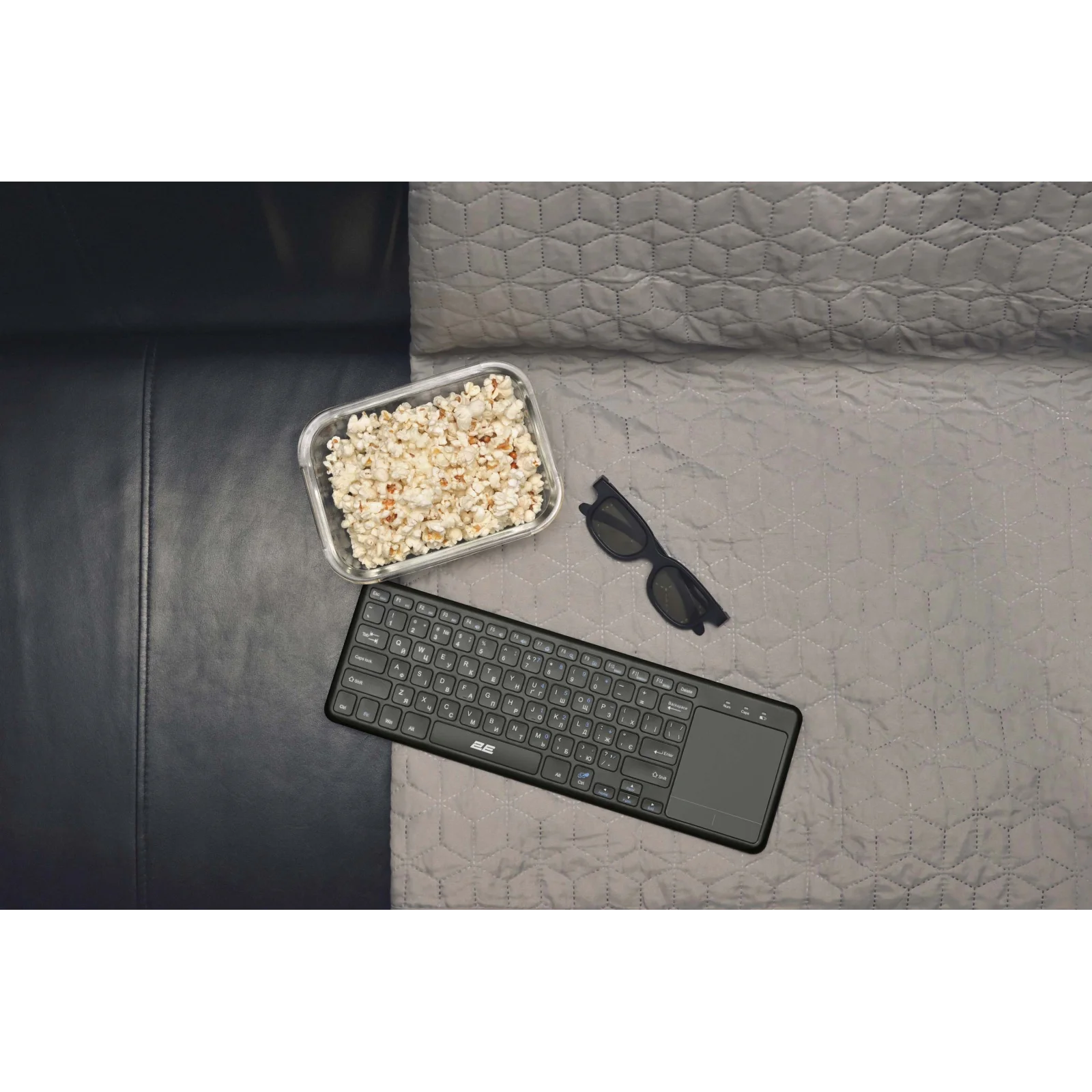 Клавиатура беспроводная 2E KT100 WL Ukr Black (2E-KT100WB_UA) UA