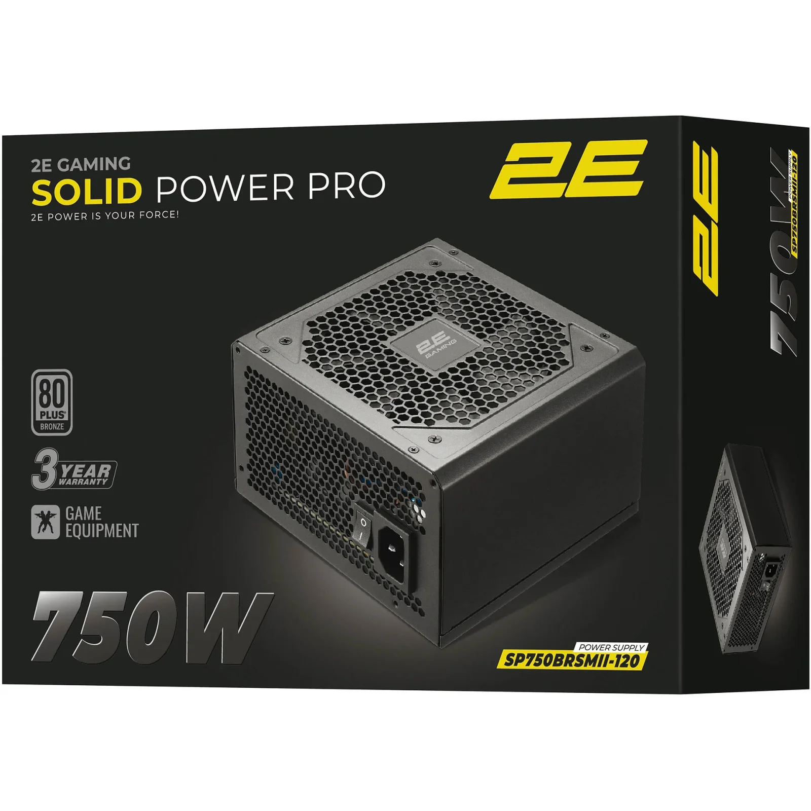 Блок живлення 2E GAMING Solid Power Pro 750W (2E-SP750BRSMII-120) UA