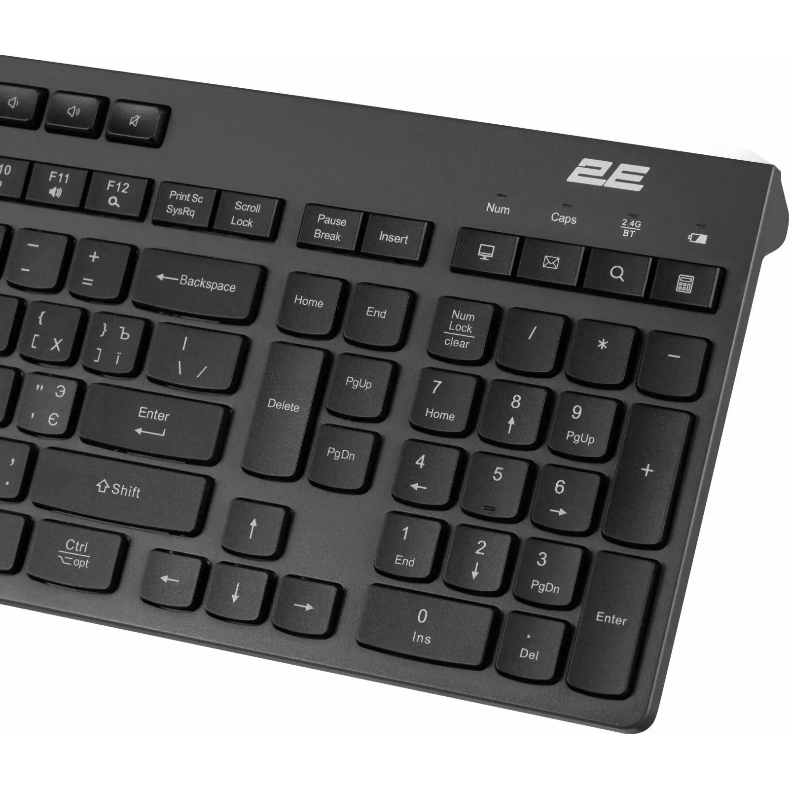Клавіатура 2E KS280 Wireless Bluetooth Black/Grayа (2E-KS280WBGR_AK) UA