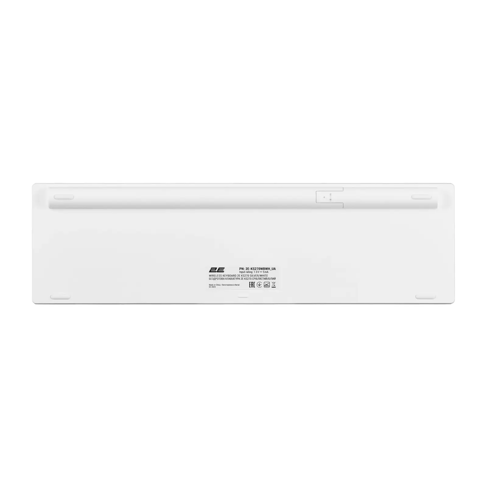 Клавиатура 2E KS270 Silver/White (2E-KS270WBWH_UA) UA