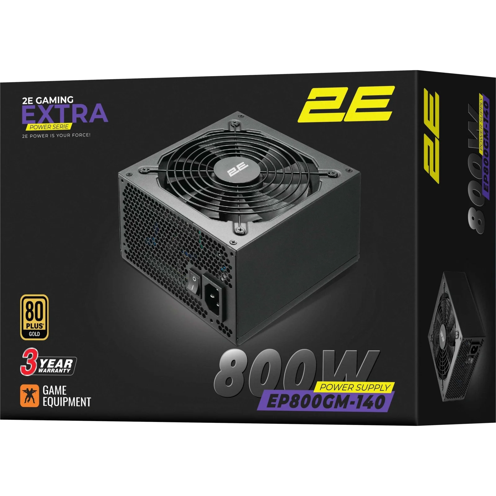 Блок живлення 2E GAMING Extra Power (800W) (2E-EP800GM-140) UA