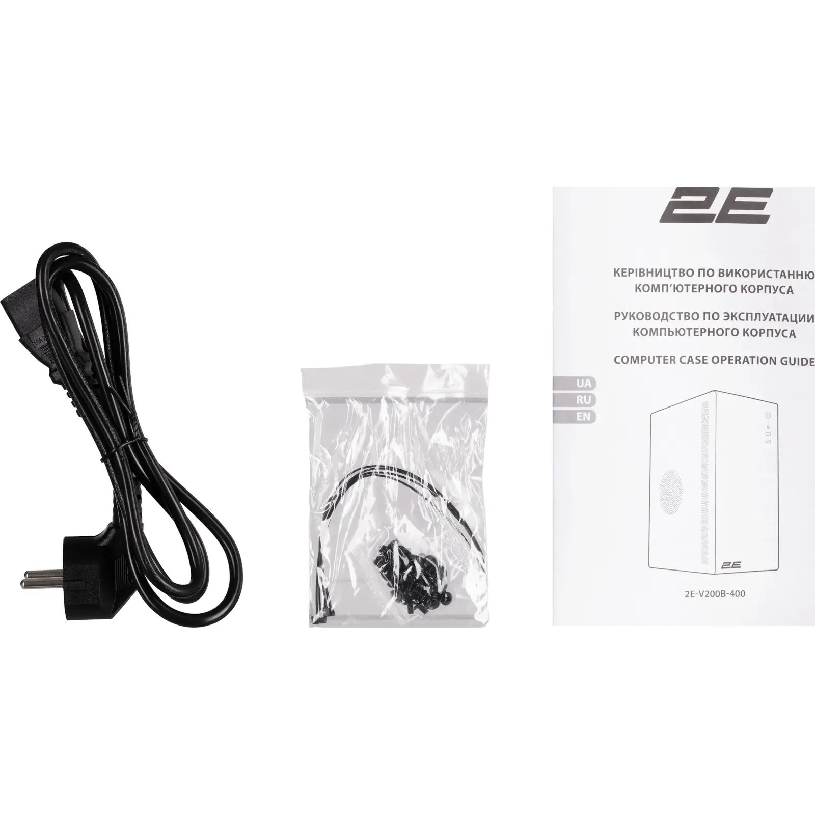 Корпус 2E Credo V200B-400 400W Black (2E-V200B-400) UA