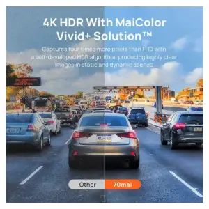 Видеорегистратор 70mai Dash Cam 4K A810S-2 Set + RC24 Rear Camera, Black