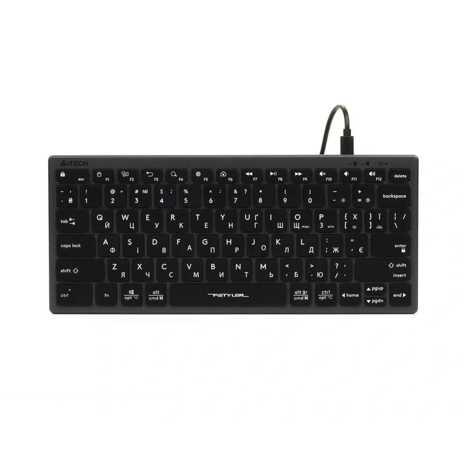 Клавиатура A4Tech Fstyler FX61 Grey UA