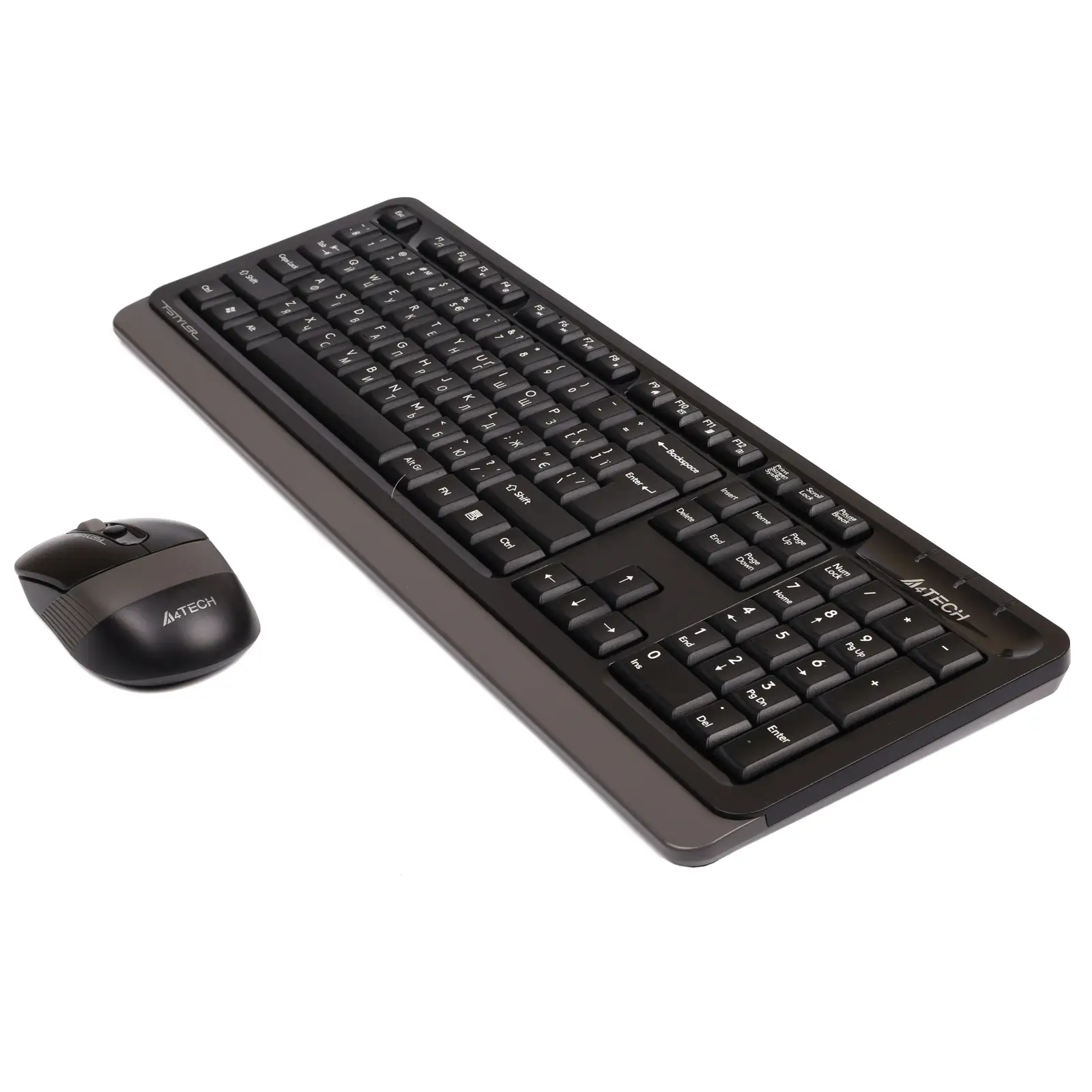 Комплект (клавіатура, миша) бездротовий A4Tech FG1010S Grey UA