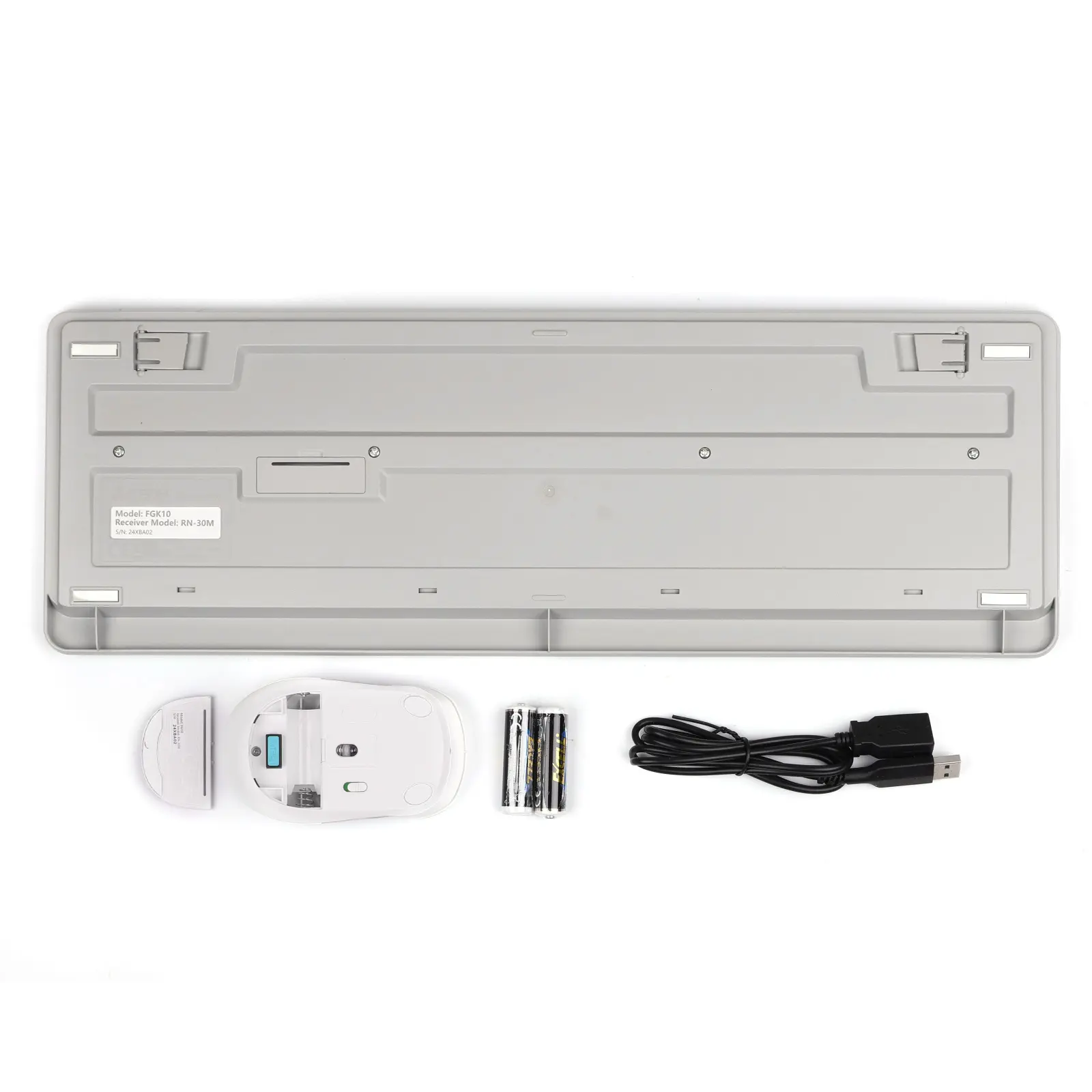 Комплект (клавиатура, мышь) беспроводной A4Tech Bloody FG1010 White UA