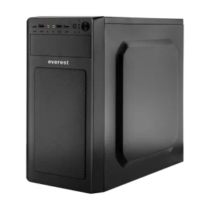Компьютерний корпус EVEREST 6116 400W 12cm 2xUSB3.0 MATX Черный UA