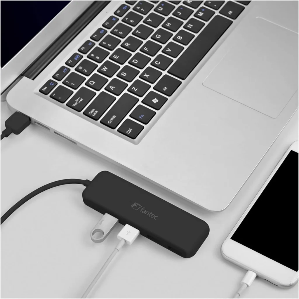 USB-Хаб Fantec UMP-4U USB Hub 4USB 3.0 Cable 40 cm Black