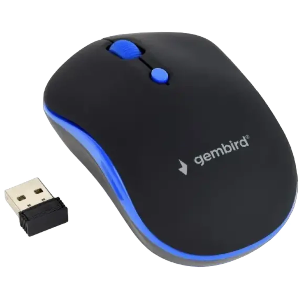 Мышь беспроводная Gembird MUSW-4B-03-B Black/Blue UA