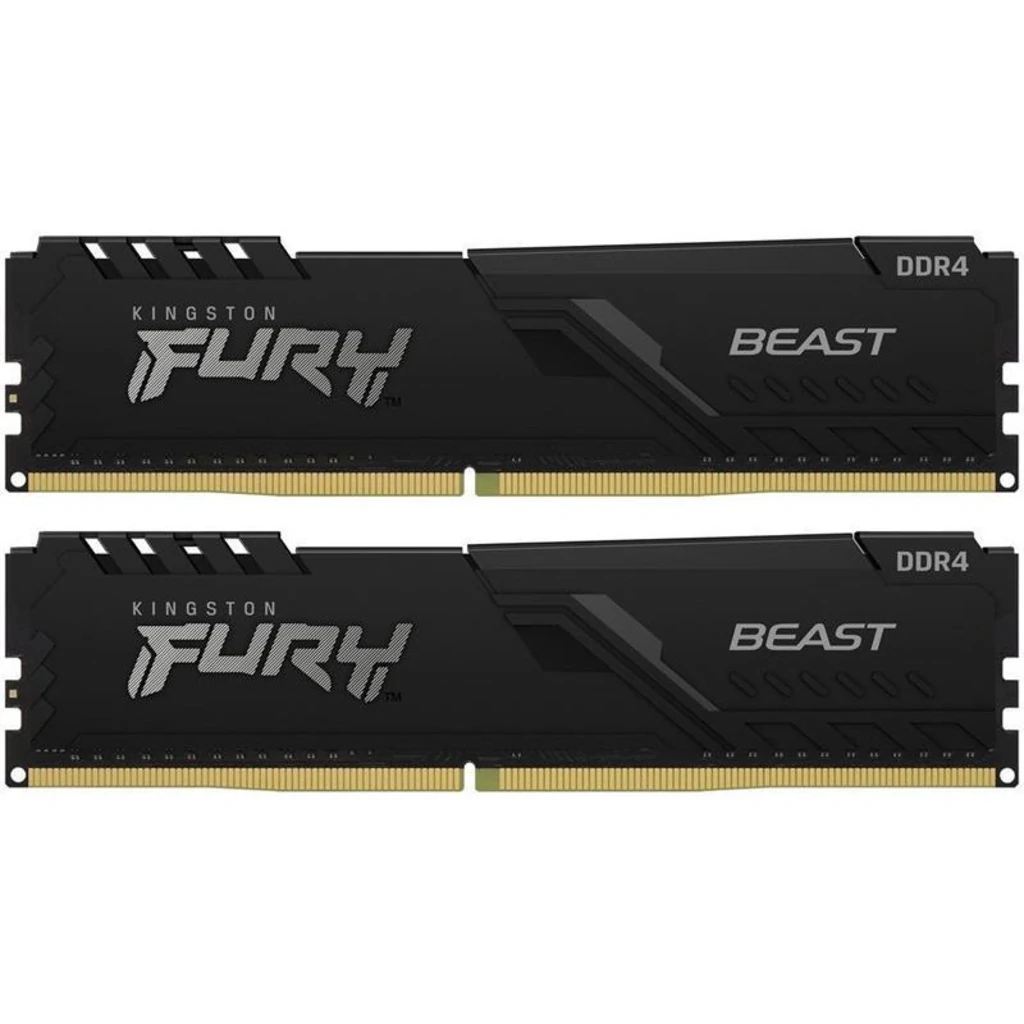 ОЗУ KINGSTON FURY 32 GB (2x16GB) DDR4 3200 MHz Beast Black (KF432C16BBK2/32)