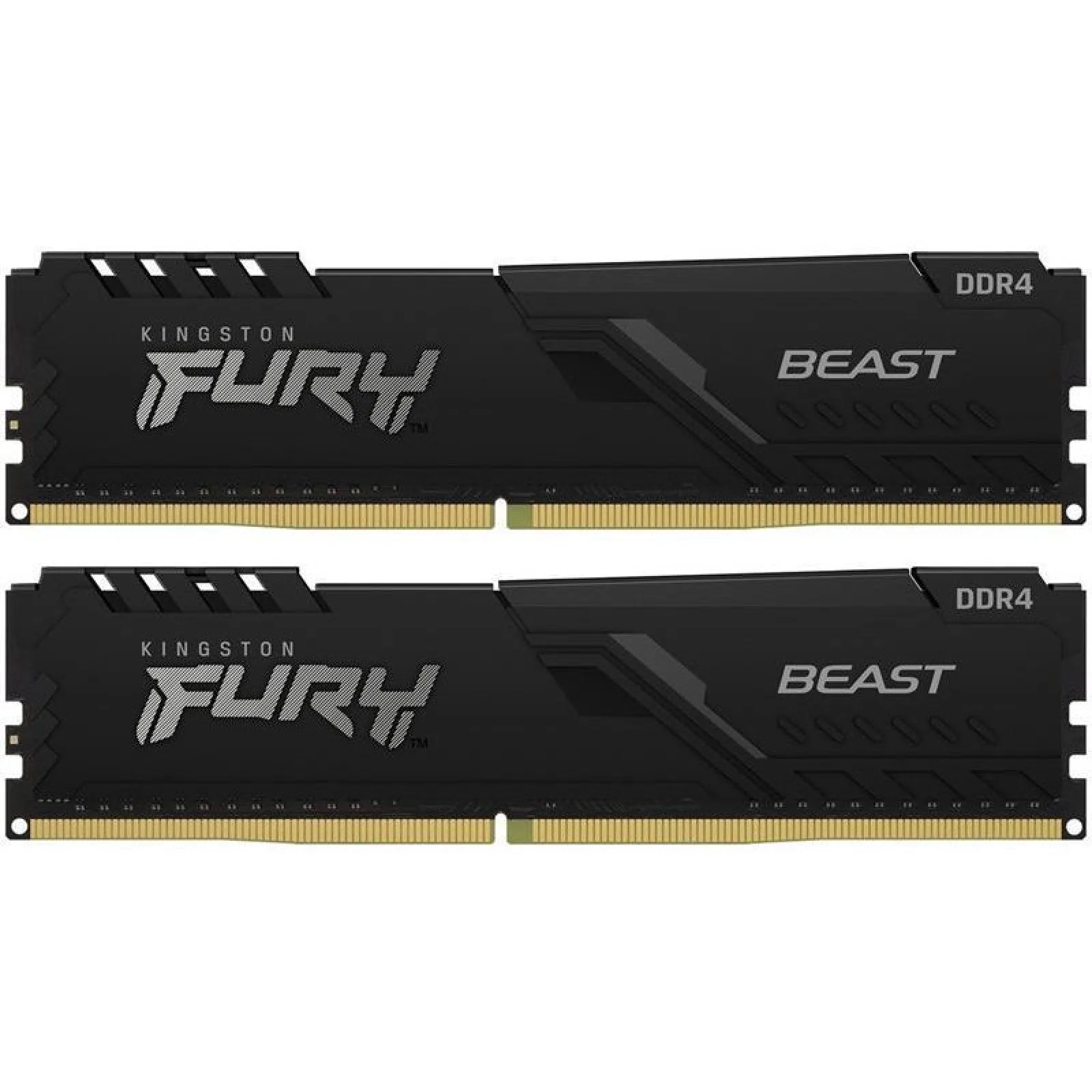 ОЗП KINGSTON FURY 32 GB (2x16GB) DDR4 3200 MHz Beast Black (KF432C16BBK2/32)