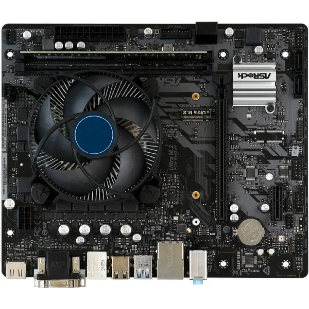 Материнська плата Renkforce PC Tuning-Kit Intel Pentium Gold G6405 (2x4.1GHz) 8 GB Intel UHD Graphics 610 Micro-ATX