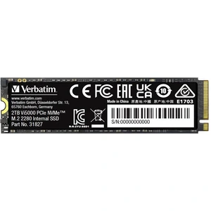 SSD внутрішні Verbatim Vi5000 2TB M.2 2280 NVMe PCIe 4.0 x4 3D NAND TLC (0023942318279)