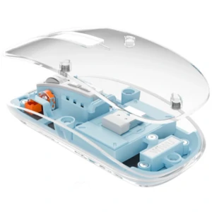 Мышь WiWU Crystal Transparent Magnetic Wireless Mouse Blue (WM105)