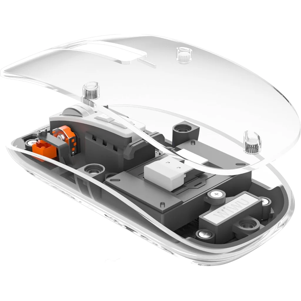 Миша WiWU Crystal Transparent Magnetic Wireless Mouse Gray (WM105)