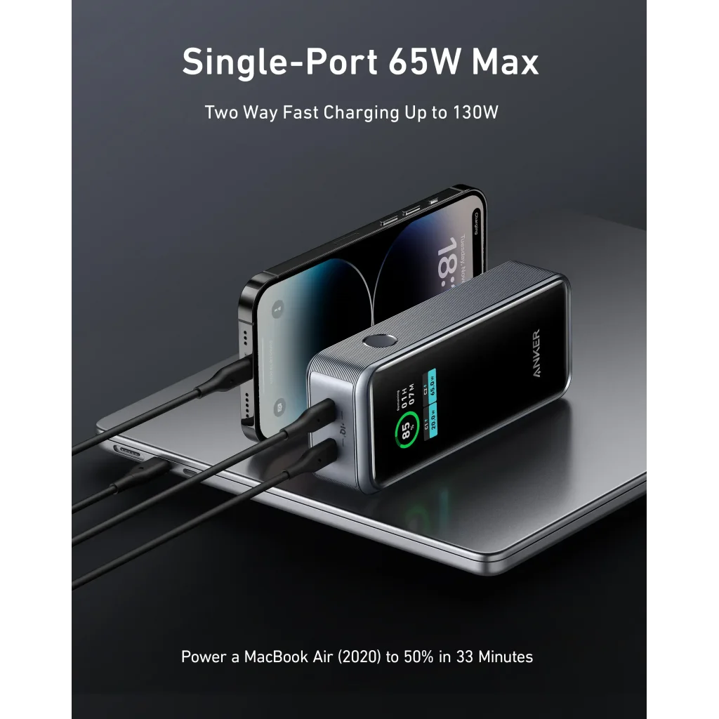 Зовнішній акумулятор Anker Prime 12000mAh 130W (A1335011)