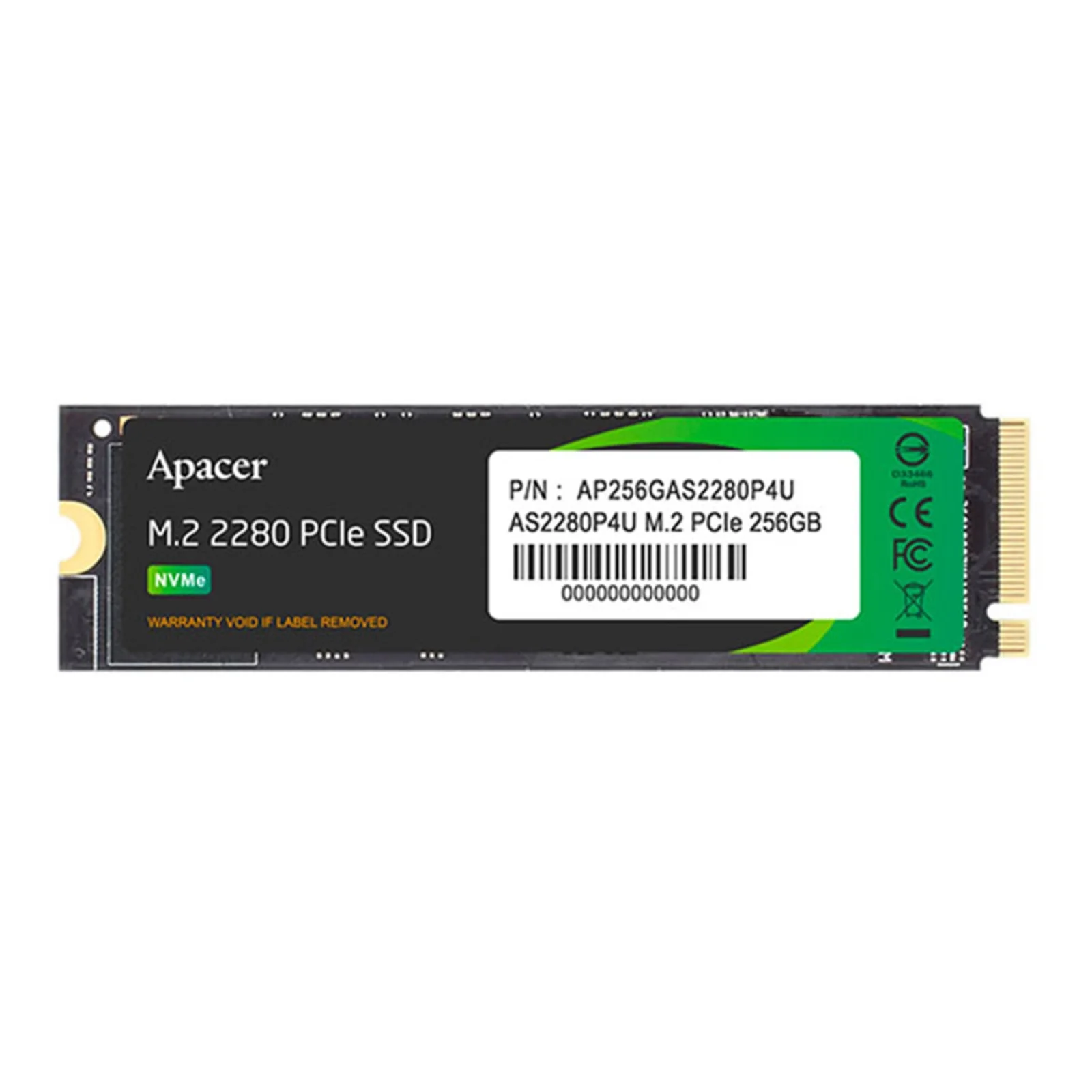 SSD внутренние APACER AS2280P4U M.2 PCIe 256GB (AP256GAS2280P4U-1) UA