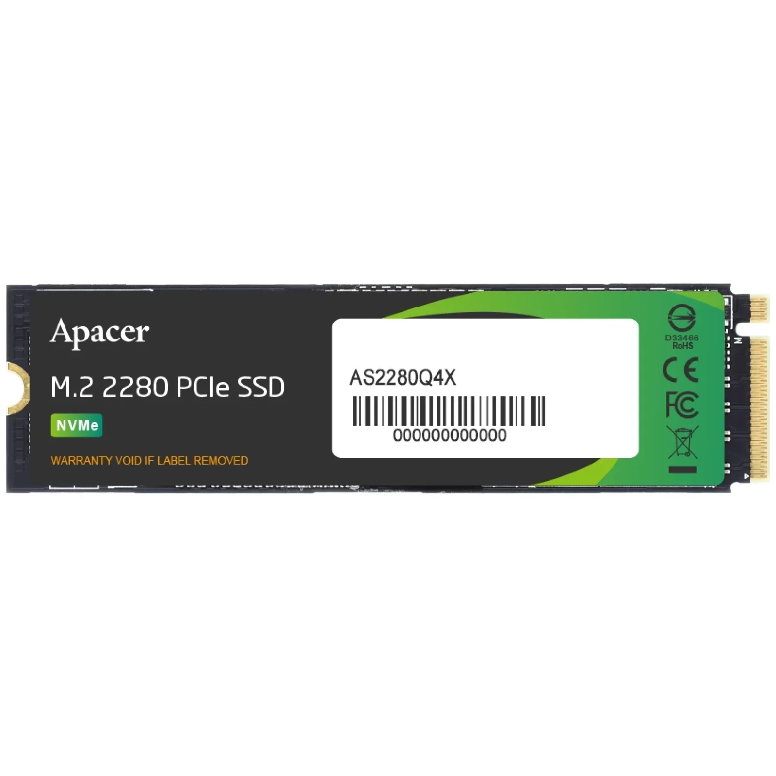 SSD внутрішні APACER AS2280Q4X M.2 PCIe 512GB (AP512GAS2280Q4X-1) UA