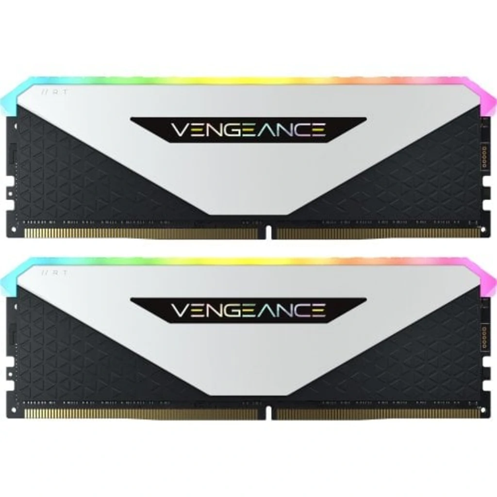 Модуль памяти Corsair 32 GB (2x16GB) DDR4 3600 MHz Vengeance RGB RT White (CMN32GX4M2Z3600C18W)