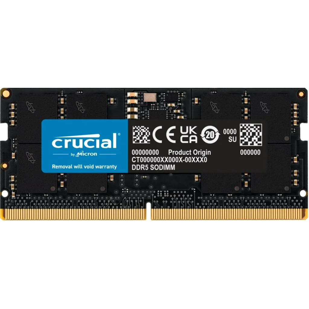 Модуль пам'яті Crucial 16 GB SO-DIMM DDR5 4800 MHz (CT16G48C40S5)
