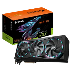Видеокарта GF RTX 5080 16GB GDDR7 Aorus Master Gigabyte (GV-N5080AORUS M-16GD) UA