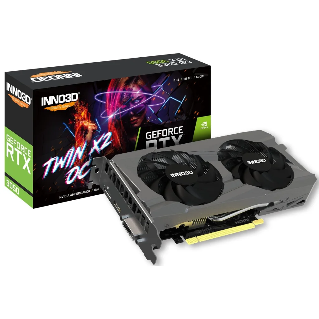 Видеокарта INNO3D GEFORCE RTX 3060 8GB TWIN X2 OC (N30602-08D6X-11902130) UA