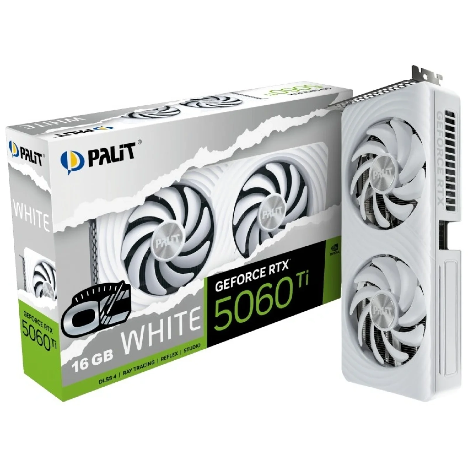 Видеокарта Palit GeForce RTX5060 Ti WHITE OC 16G (NE7506TU19T1-GB2061M) UA