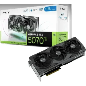 Видеокарта PNY GeForce RTX 5070 Ti 16 GB Overclocked Triple Fan Plus (VCG5071T16TFXPB1-O)