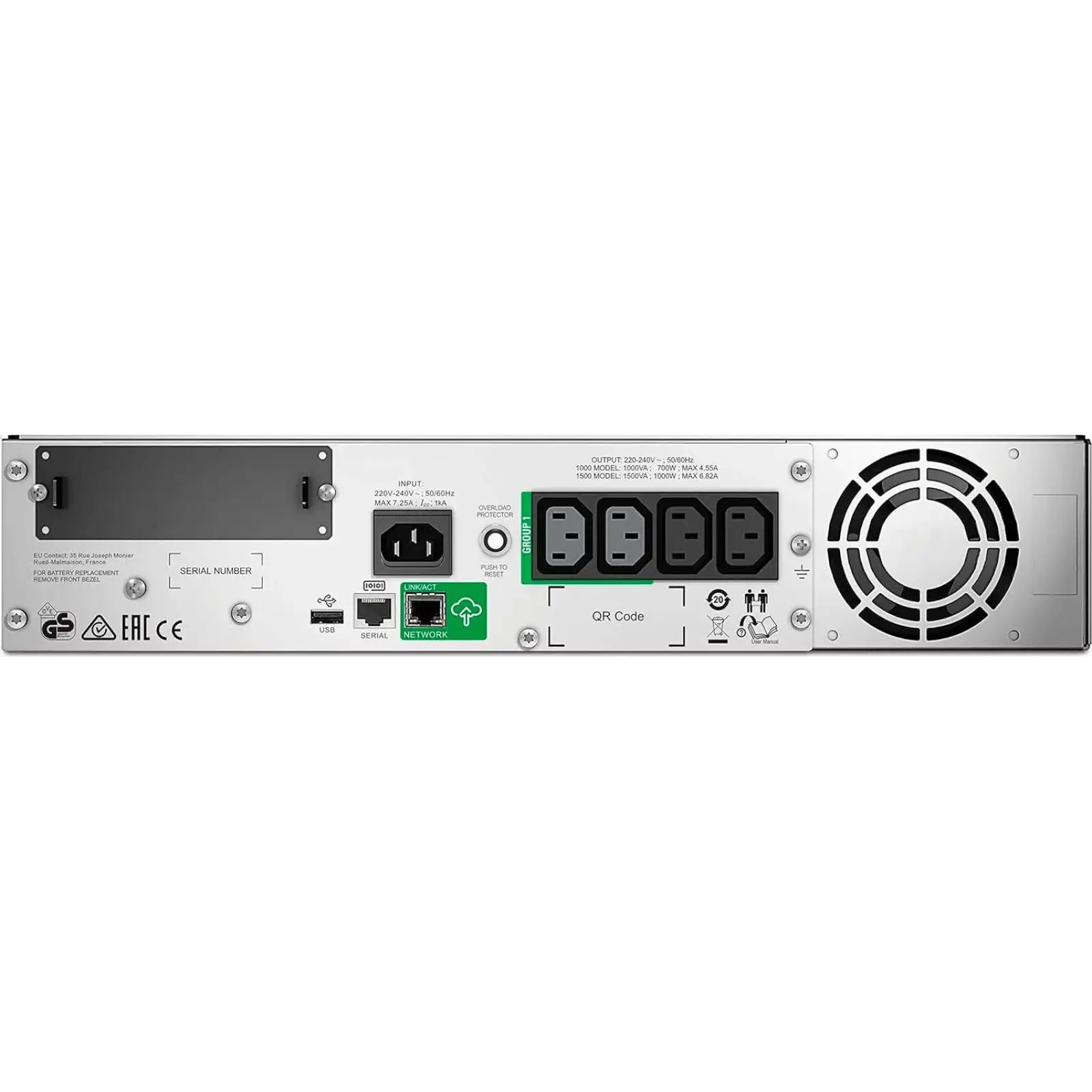 ДБЖ APC Smart-UPS RM 1000VA 2U SmartConnect (SMT1000RMI2UC) UA
