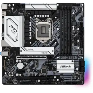 Материнская плата ASRock B560M Pro4 + Intel Pentium G6405 + LC-Power 8GB DDR4 3600MHz RGB (Renkforce PC Tuning Kit)