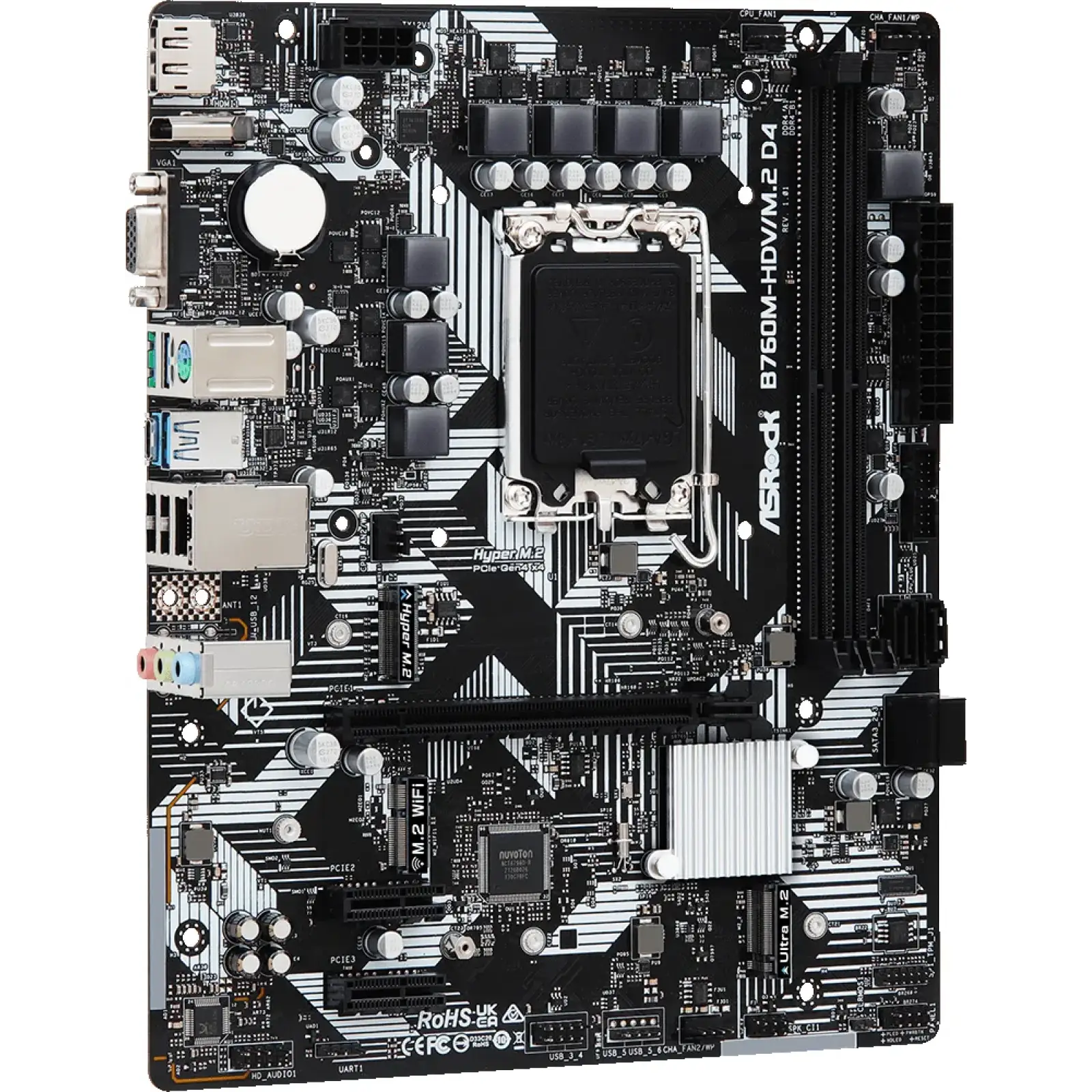 Материнская плата ASRock B760M-HDV/M.2 D4