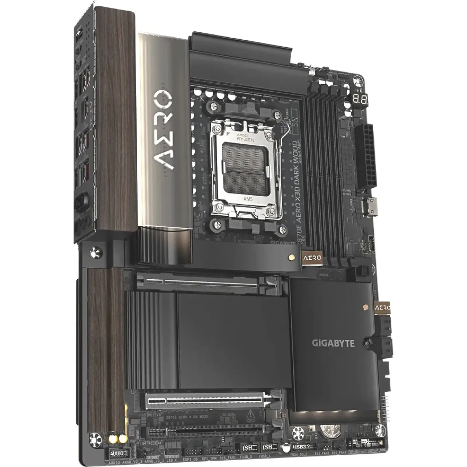Материнська плата GigaByte X870E Aero X3D Dark Wood s-AM5 UA