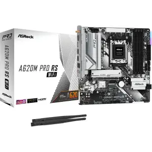 Материнская плата ASRock A620M Pro RS WiFi s-AM5 A620 UA